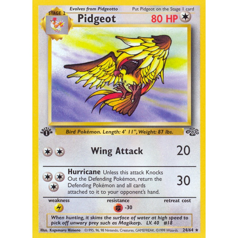Pidgeot (24/64) [Jungle 1st Edition]