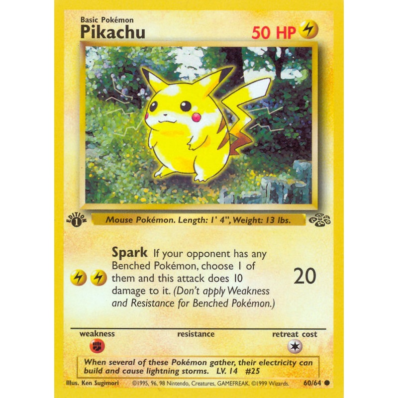 Pikachu (60/64) [Jungle 1st Edition]