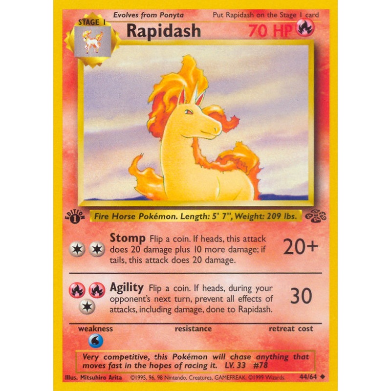 Rapidash (44/64) [Jungle 1st Edition]