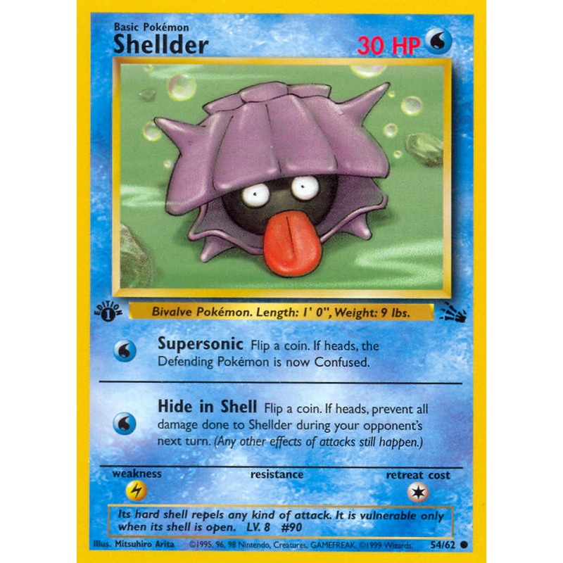 Shellder (54/62) [Fossil 1st Edition]