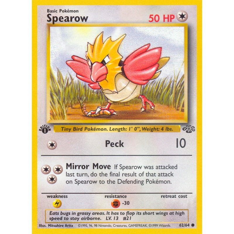 Spearow (62/64) [Jungle 1st Edition]