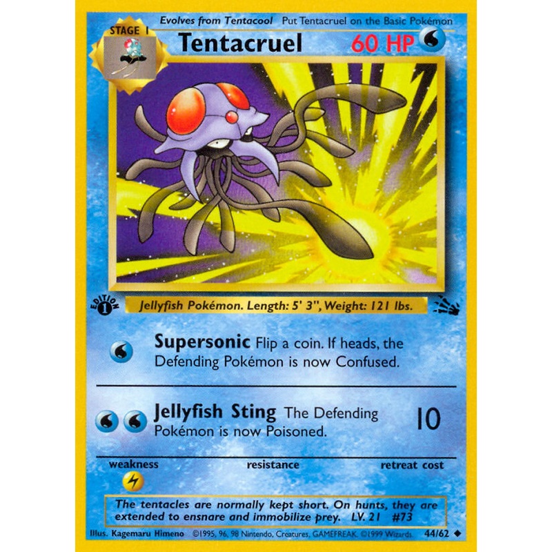 Tentacruel (44/62) [Fossil 1st Edition]