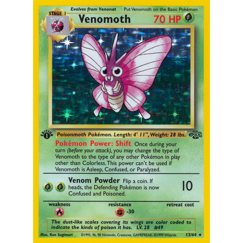Venomoth (13/64) [Jungle 1st Edition]