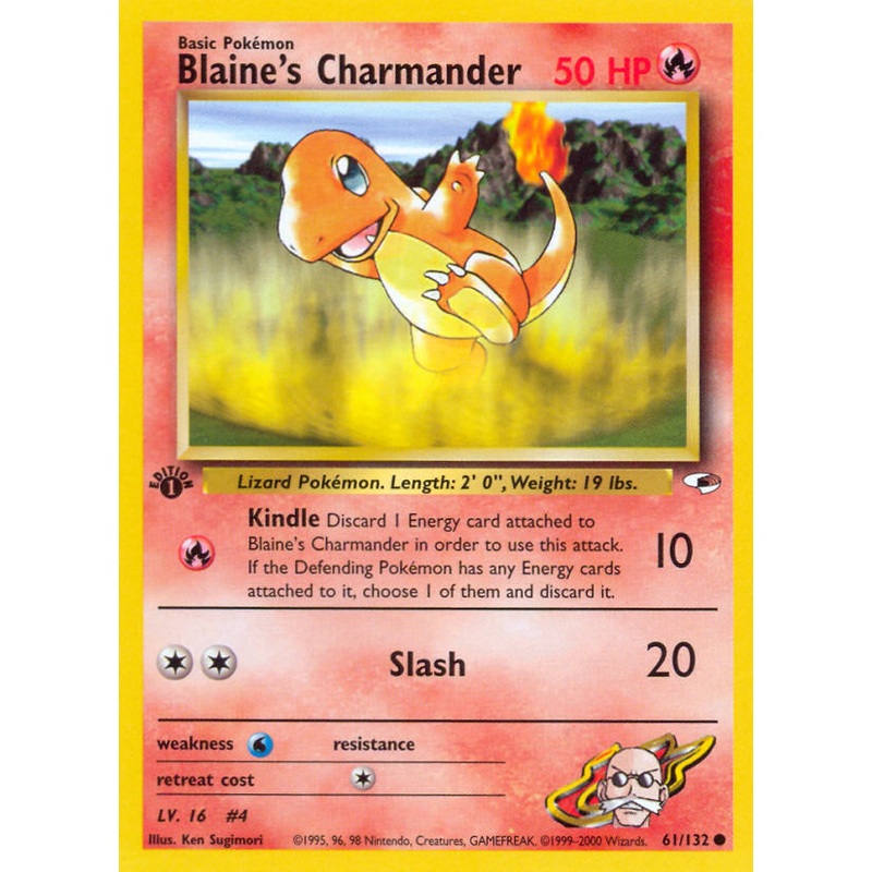 Blaine's Charmander (61/132) [Gym Heroes 1st Edition]