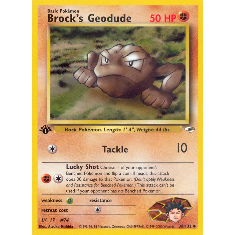 Brock's Geodude (38/132) [Gym Heroes 1st Edition]