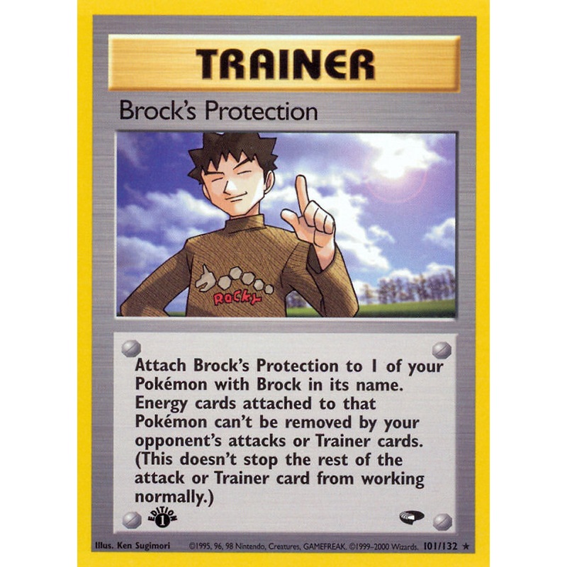 Brock's Protection (101/132) [Gym Challenge 1st Edition]