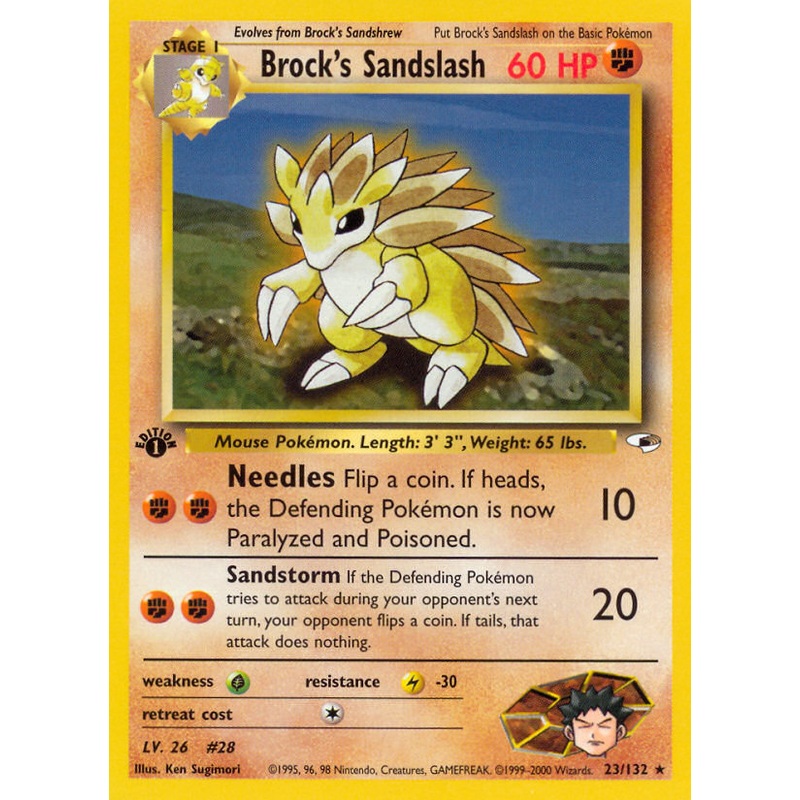 Brock's Sandslash (23/132) [Gym Heroes 1st Edition]