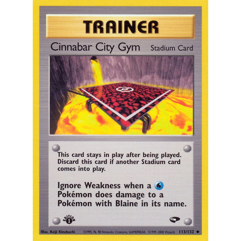 Cinnabar City Gym (113/132) [Gym Challenge 1st Edition]