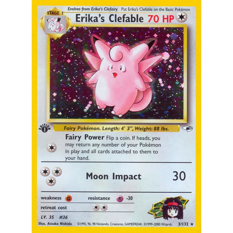Erika's Clefable (3/132) [Gym Heroes 1st Edition]
