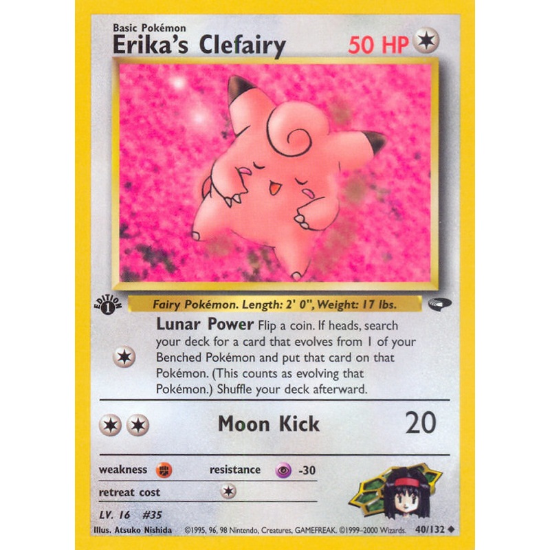 Erika's Clefairy (40/132) [Gym Challenge 1st Edition]