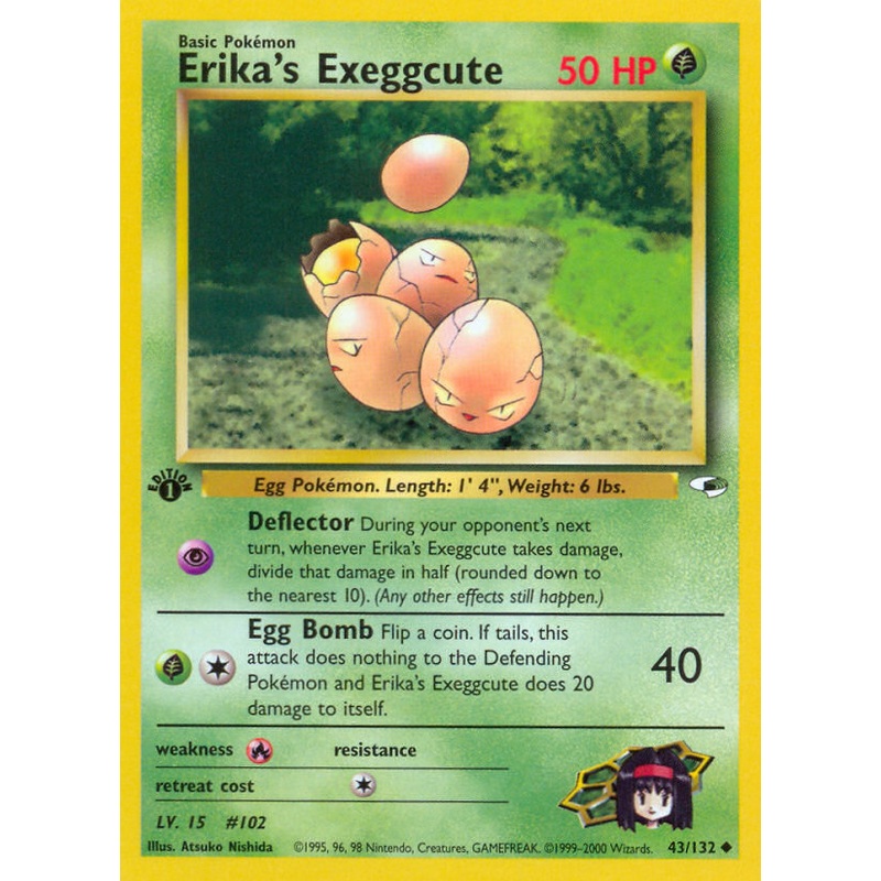 Erika's Exeggcute (43/132) [Gym Heroes 1st Edition]