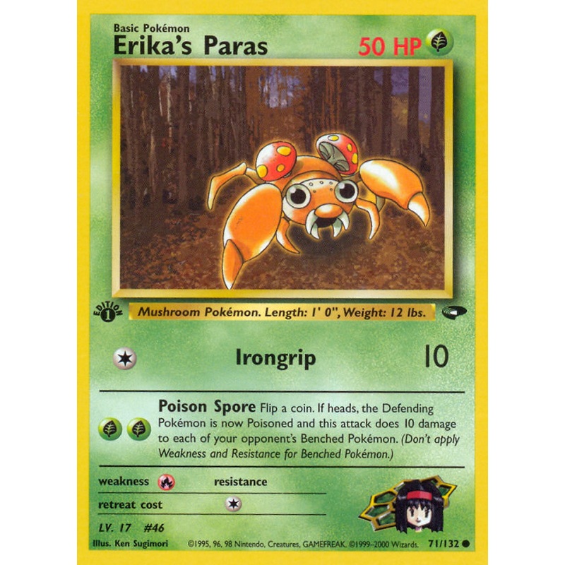Erika's Paras (71/132) [Gym Challenge 1st Edition]