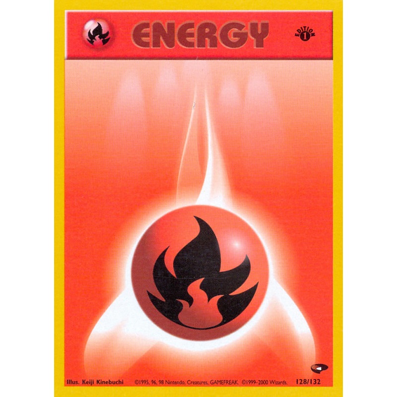 Fire Energy (128/132) [Gym Challenge 1st Edition]