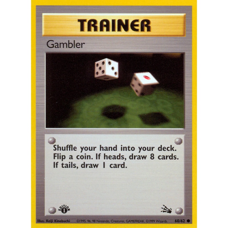 Gambler (60/62) [Fossil 1st Edition]