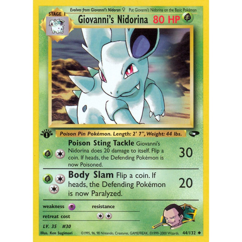 Giovanni's Nidorina (44/132) [Gym Challenge 1st Edition]