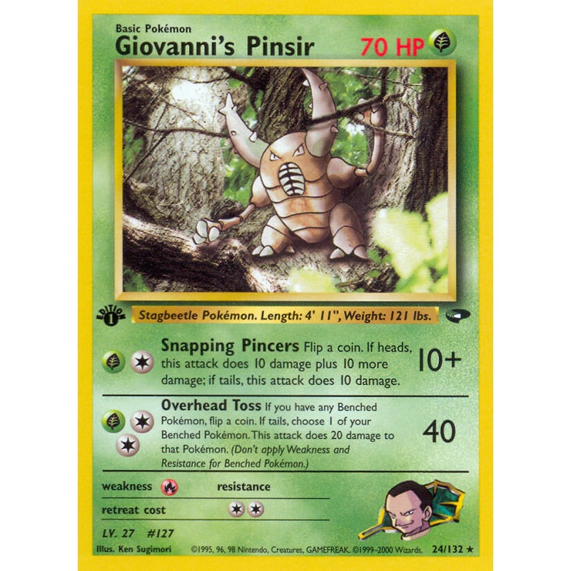 Giovanni's Pinsir (24/132) [Gym Challenge 1st Edition]