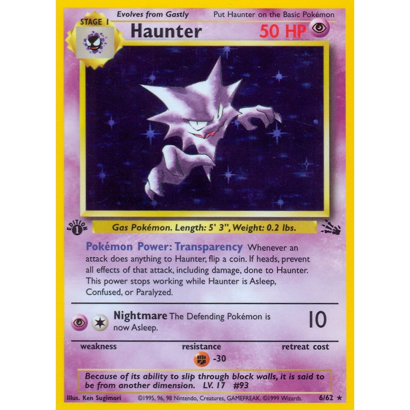Haunter (6/62) [Fossil 1st Edition]