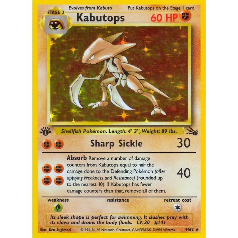 Kabutops (9/62) [Fossil 1st Edition]