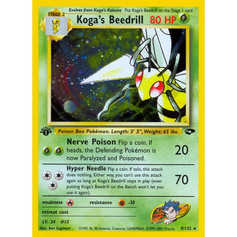 Koga's Beedrill (9/132) [Gym Challenge 1st Edition]