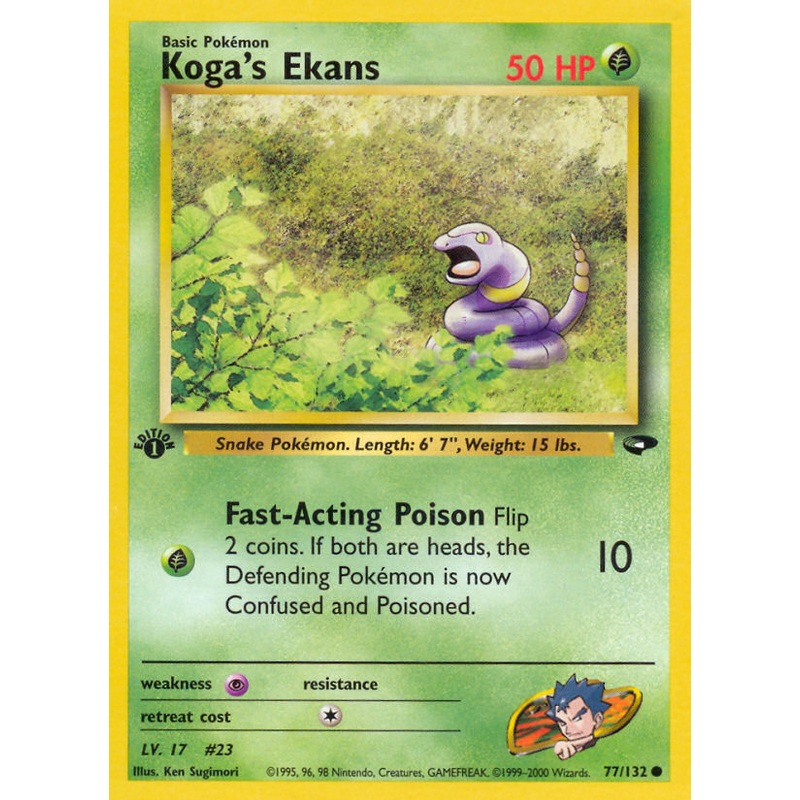 Koga's Ekans (77/132) [Gym Challenge 1st Edition]