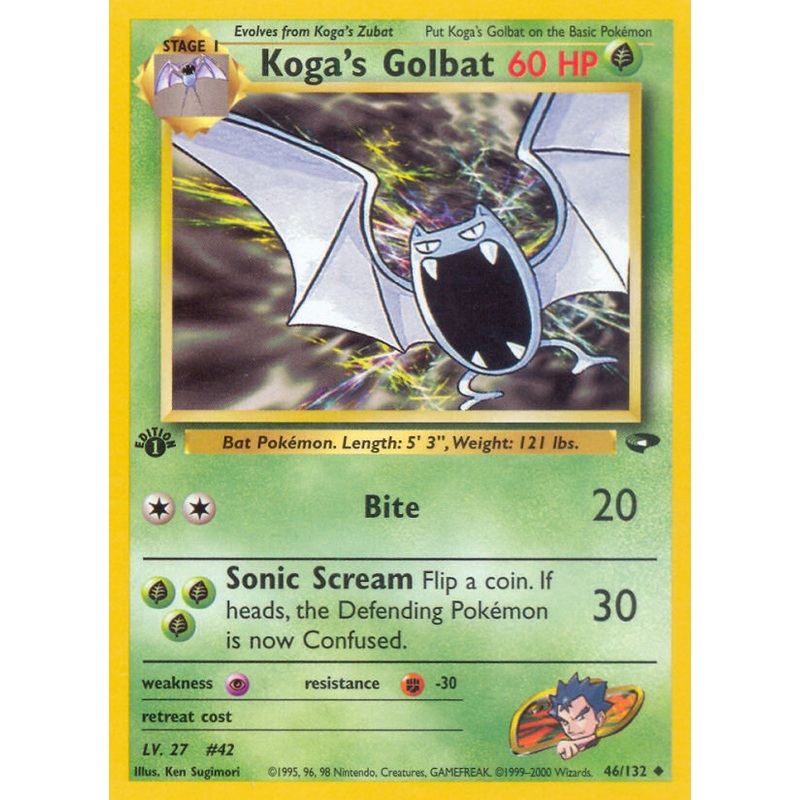 Koga's Golbat (46/132) [Gym Challenge 1st Edition]