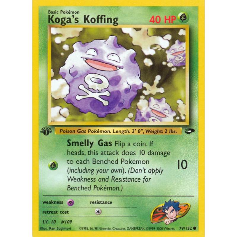 Koga's Koffing (79/132) [Gym Challenge 1st Edition]