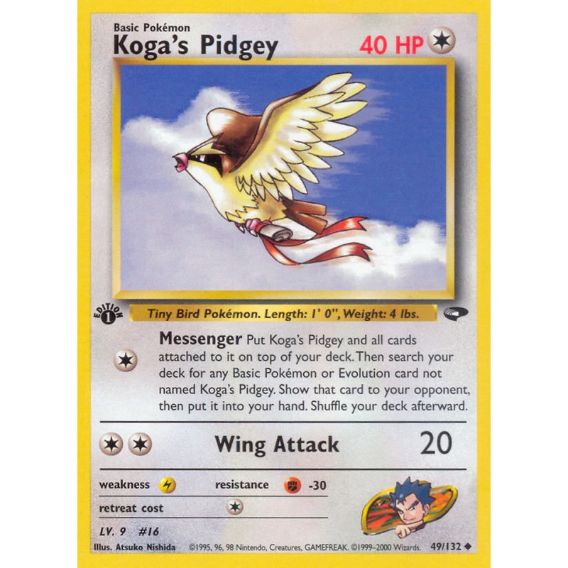 Koga's Pidgey (49/132) [Gym Challenge 1st Edition]
