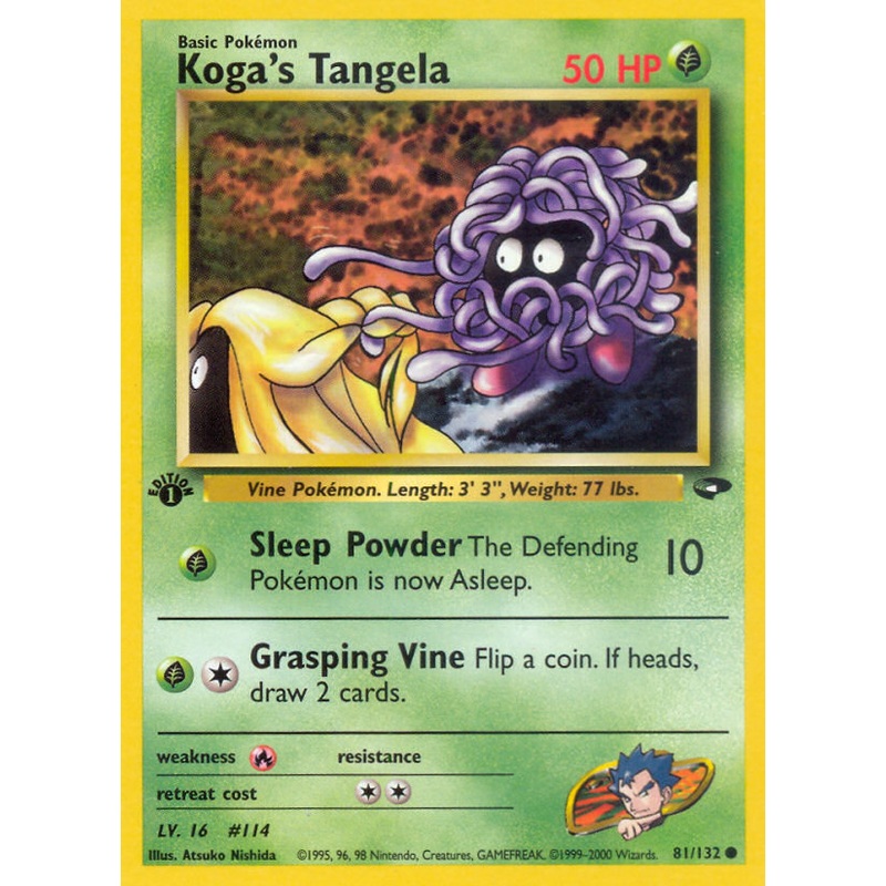 Koga's Tangela (81/132) [Gym Challenge 1st Edition]