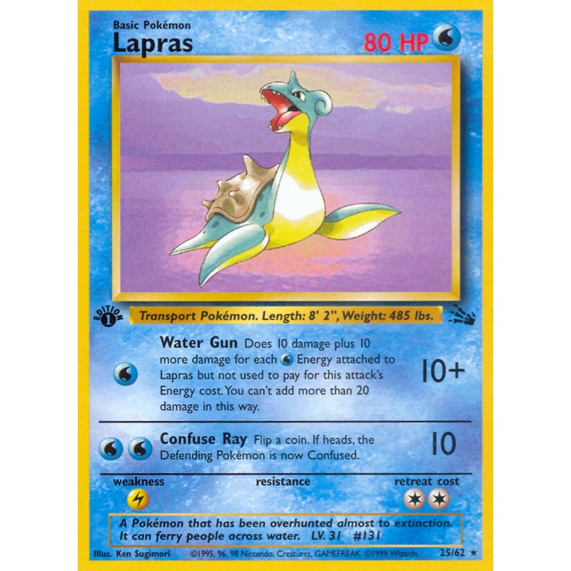 Lapras (25/62) [Fossil 1st Edition]