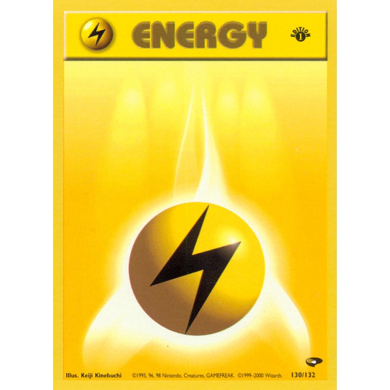 Lightning Energy (130/132) [Gym Challenge 1st Edition]