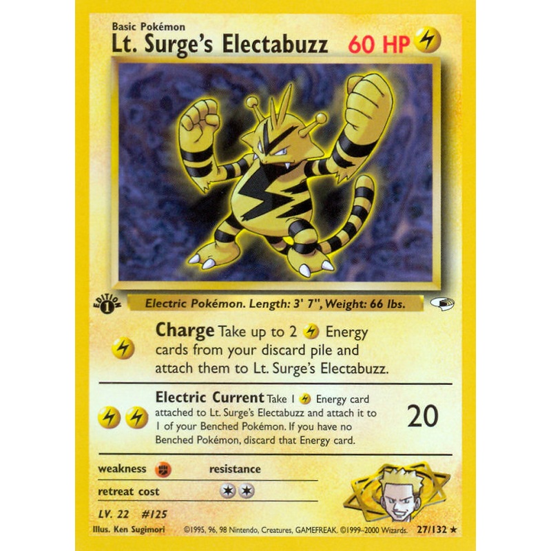 Lt. Surge's Electabuzz (27/132) [Gym Heroes 1st Edition]