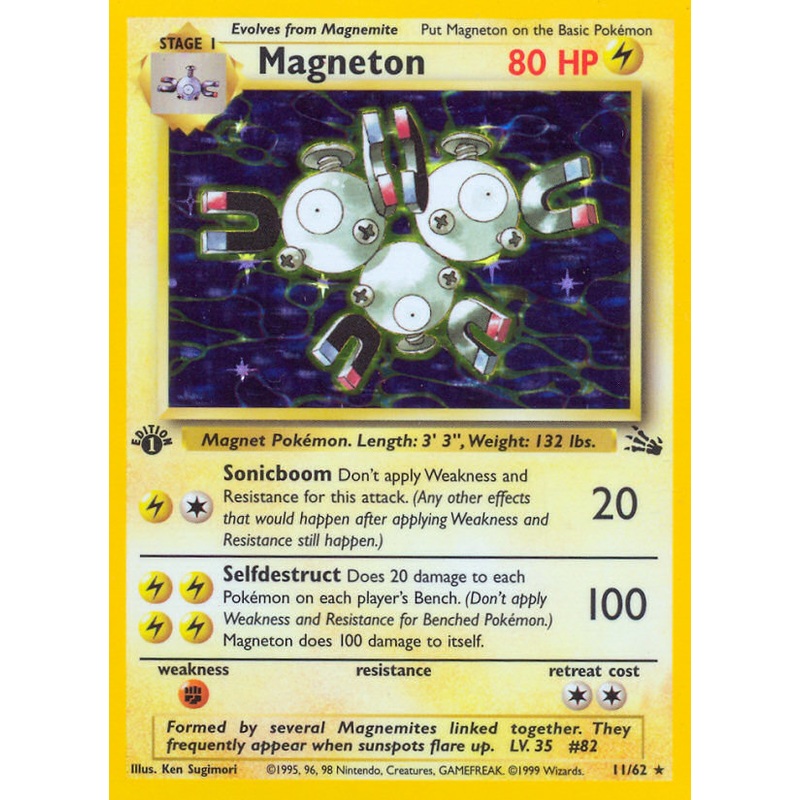 Magneton (11/62) [Fossil 1st Edition]