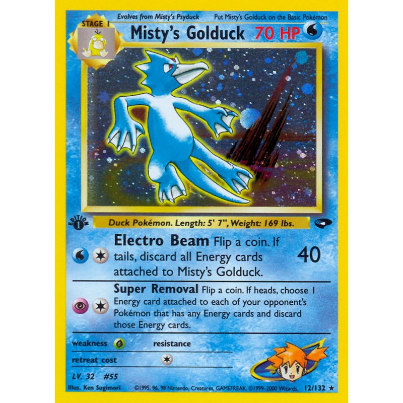 Misty's Golduck (12/132) [Gym Challenge 1st Edition]