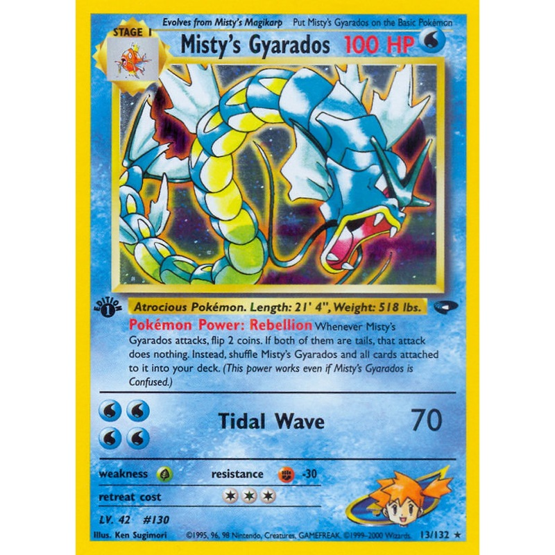 Misty's Gyarados (13/132) [Gym Challenge 1st Edition]