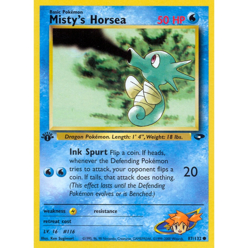 Misty's Horsea (87/132) [Gym Challenge 1st Edition]