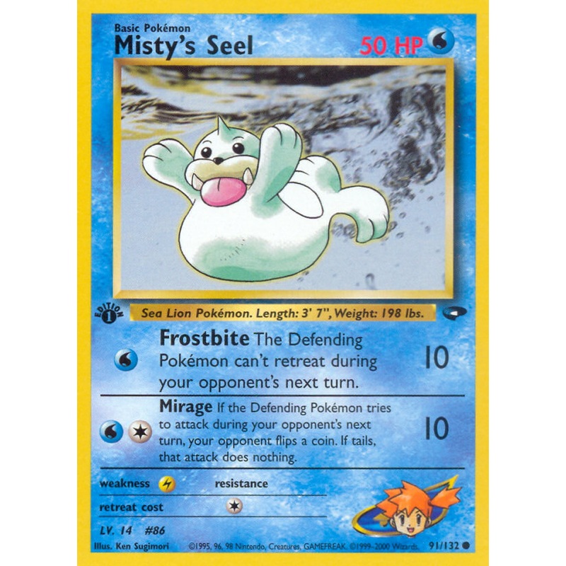Misty's Seel (91/132) [Gym Challenge 1st Edition]