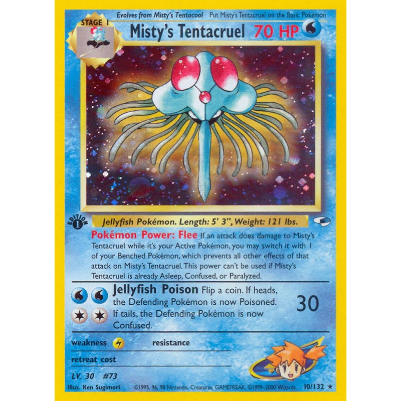 Misty's Tentacruel (10/132) [Gym Heroes 1st Edition]