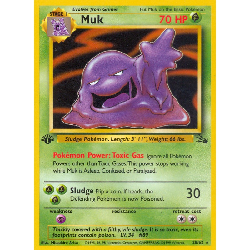 Muk (28/62) [Fossil 1st Edition]