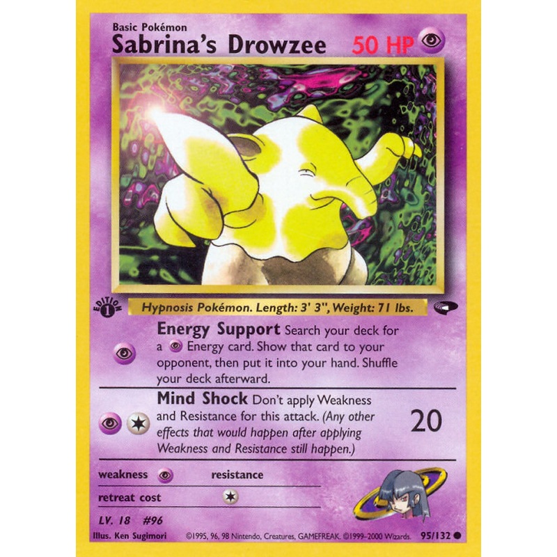 Sabrina's Drowzee (95/132) [Gym Challenge 1st Edition]