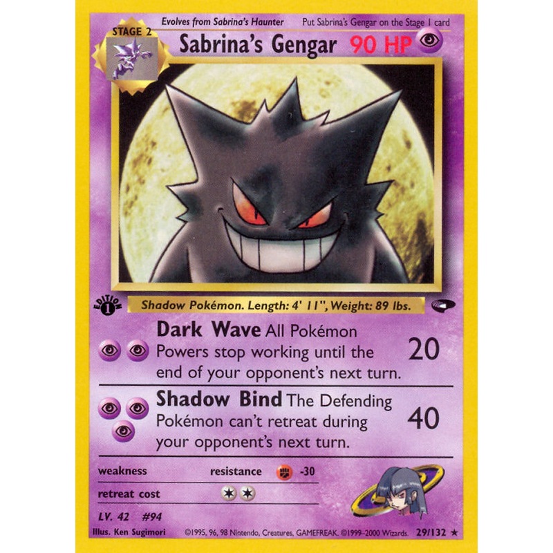 Sabrina's Gengar (29/132) [Gym Challenge 1st Edition]