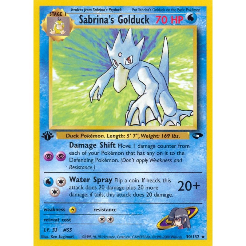 Sabrina's Golduck (30/132) [Gym Challenge 1st Edition]