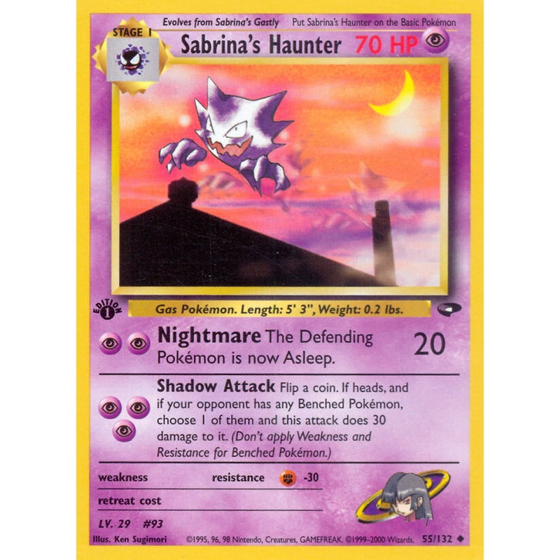 Sabrina's Haunter (55/132) [Gym Challenge 1st Edition]