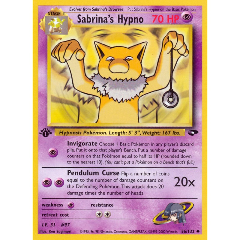 Sabrina's Hypno (56/132) [Gym Challenge 1st Edition]