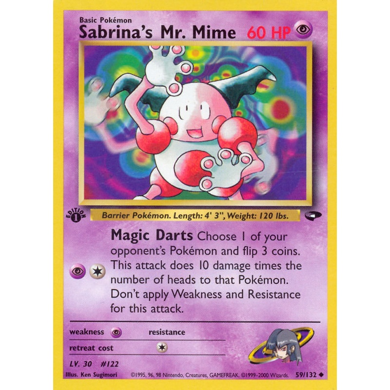Sabrina's Mr. Mime (59/132) [Gym Challenge 1st Edition]