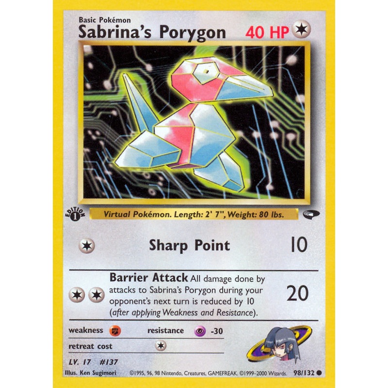 Sabrina's Porygon (98/132) [Gym Challenge 1st Edition]