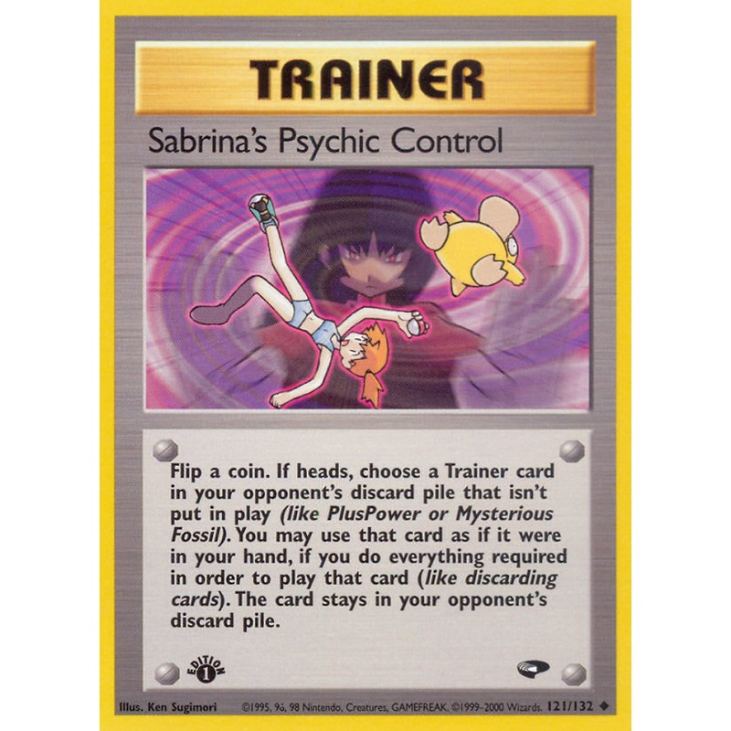 Sabrina's Psychic Control (121/132) [Gym Challenge 1st Edition]