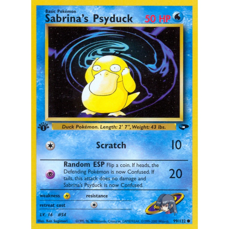 Sabrina's Psyduck (99/132) [Gym Challenge 1st Edition]