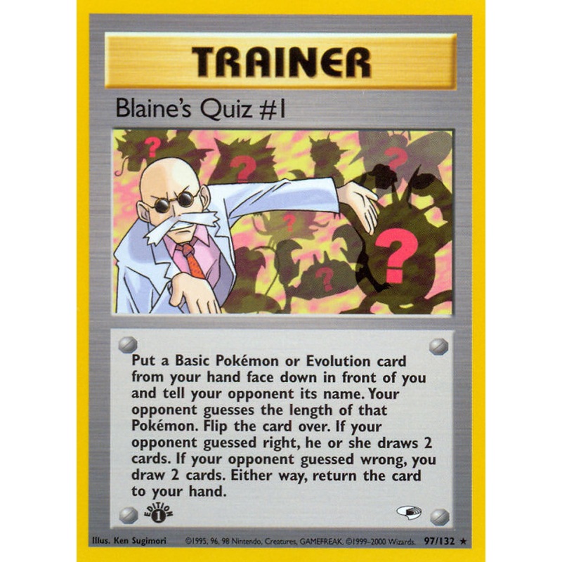 Blaine's Quiz #1 (97/132) [Gym Heroes 1st Edition]