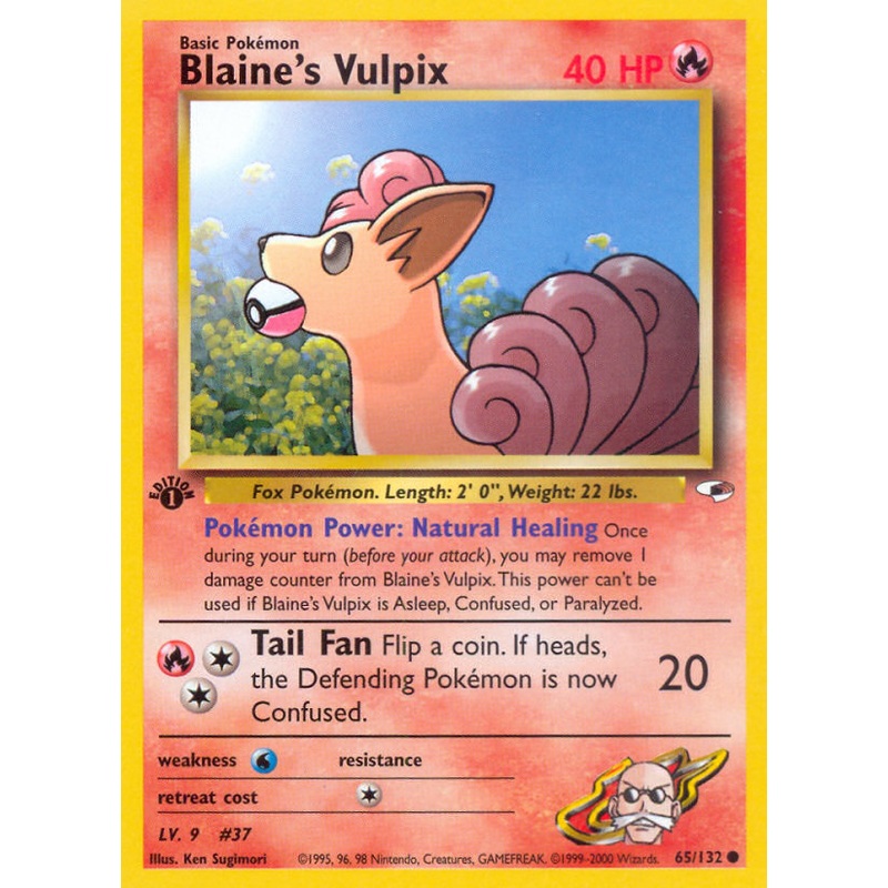 Blaine's Vulpix (65/132) [Gym Heroes 1st Edition]