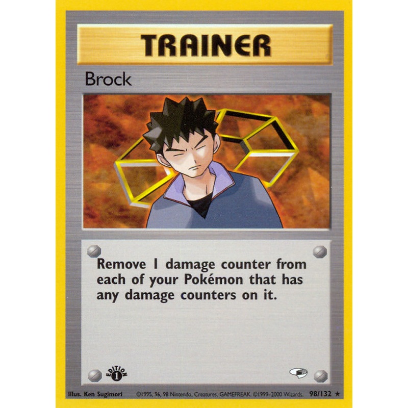 Brock (98/132) [Gym Heroes 1st Edition]